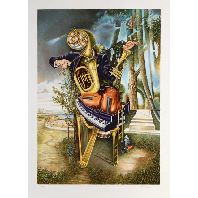 Surrealism Pastoral Symphony, Israel Rubinstein For Sale - Image 3 of 4