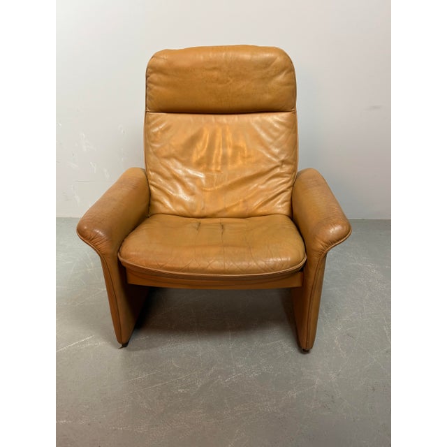 Mid-Century Modern Mid-Century Cognac Leather Model DS-50 Lounge Chair from De Sede, Switzerland, 1970s For Sale - Image 3 of 10