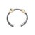 Metal David Yurman Silver 14k Yellow Gold Double Cable Renaissance Cuff Bracelet For Sale - Image 7 of 8