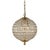 Vintage Aloadecor 2-Light W12 In. Warm Brass Globe Chandelier Small Crystal Chandelier Cage-Style Shade Pendant Light For Sale - Image 10 of 10