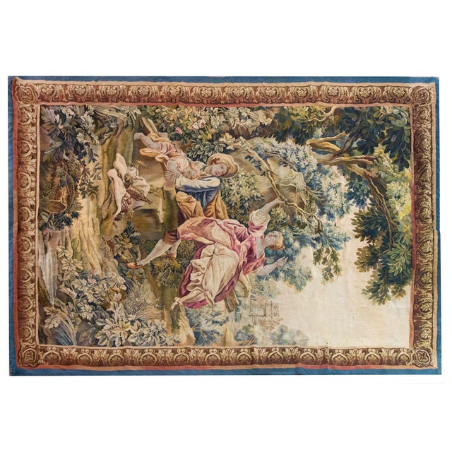 Textile Early 20th Century French Tapestery Rug For Sale - Image 7 of 12
