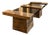 Hand Crafted Rhino Quartzite & Black Porcelain Sculpture Coffee Table For Sale