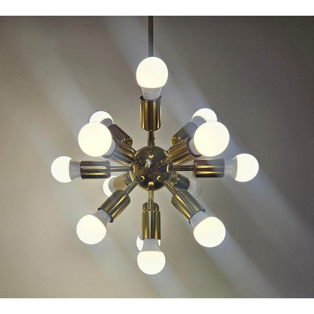 Mid-Century Space Age Sputnik Chandelier, 1970s For Sale - Image 11 of 16