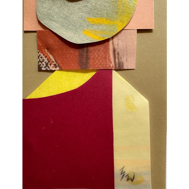 Paper "Into the Sun 3" Original Mixed-Media Collage on Paper by Zac Woodiel For Sale - Image 7 of 10
