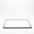 Modern Large Square Tray in White Shagreen With Bronze Patina Brass by Kifu Paris For Sale - Image 3 of 6