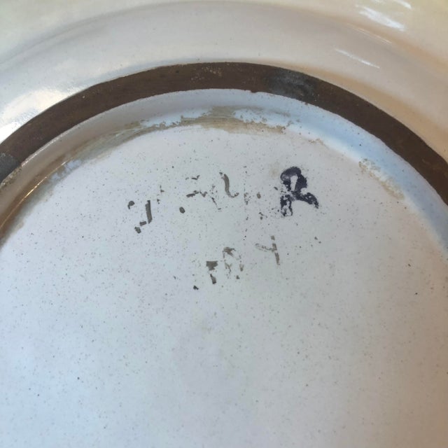 Ceramic Vintage Italian Lion Crest Decorative Plate / Bowl For Sale - Image 7 of 8