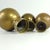 Metal Vintage Brass Spheres Details, France, Set of 3 For Sale - Image 7 of 10