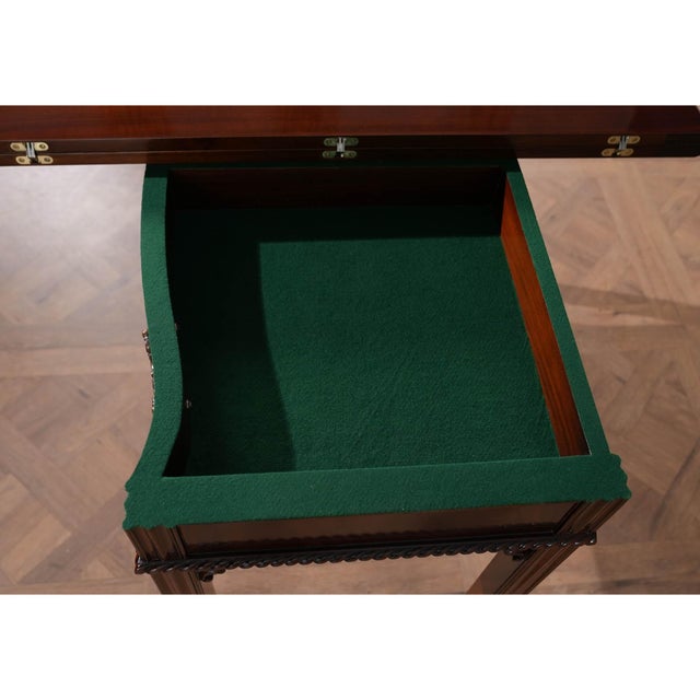 Chippendale Niagara Furniture Chippendale Mahogany Game Table For Sale - Image 3 of 10