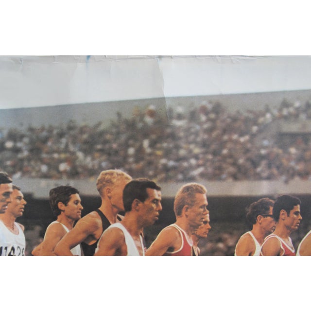 Photorealism 1968 Mexico Olympics 10,000 Dash (Running/Athletics) Poster - Adidas For Sale - Image 3 of 6