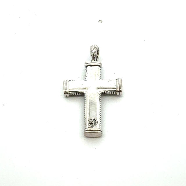Traditional 1990s David Yurman Cross Sterling Silver Estate For Sale - Image 3 of 6