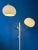 Space Age White Mushroom Swing Arm Floor Lamp from Dijkstra For Sale - Image 3 of 11
