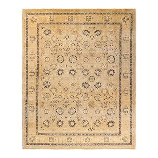Mogul, One-of-a-Kind Hand-Knotted Area Rug in Ivory, 8' 2" x 10' 1" For Sale