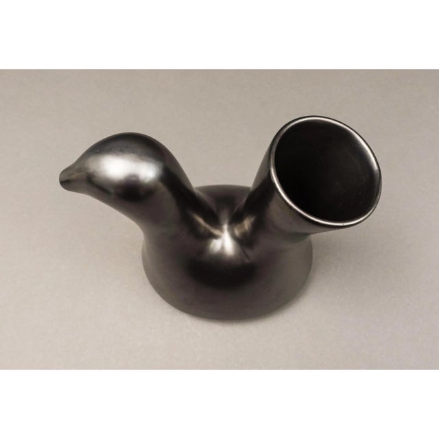 Mid 20th Century Josephine Baker by Jean Varoqueaux Vintage Black Ceramic Art Pottery Pitcher For Sale In Miami - Image 6 of 7