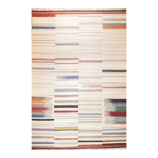 Fine Vintage Scandinavian Kilim Rug 8'4'' X 12'2'' For Sale