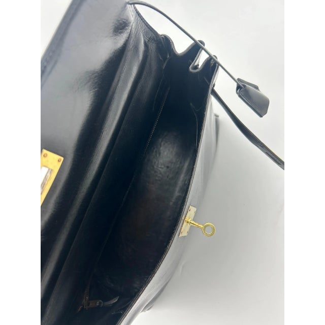 Hermès Hermès Black Box Leather Kelly 1996 For Sale - Image 4 of 12