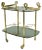 Italian Bar Cart in Brass and Smoked Glass, 1960s For Sale