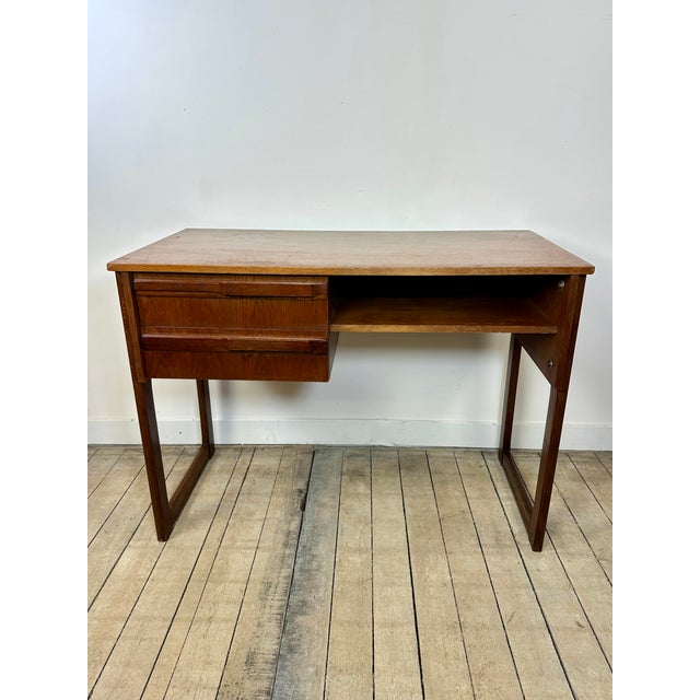 Vintage Scandinavian Teak Desk, 1960s For Sale - Image 10 of 10