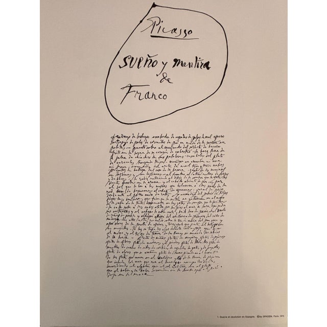 Pablo Picasso Guerre Et Révolution en Espagne 1936-1939 Portfolio After Pablo Picasso 1975 For Sale - Image 4 of 18