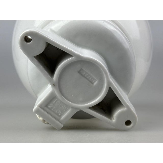 Bauhaus Wall Light in Ceramic Glass, 1950s For Sale - Image 4 of 13