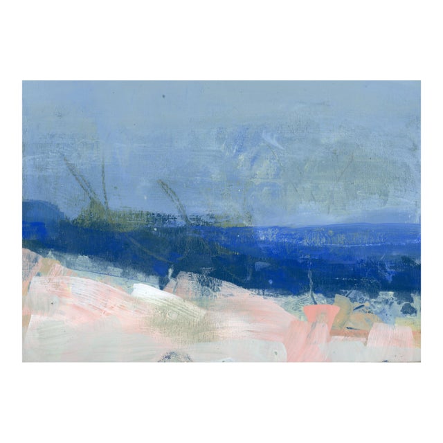 Soft Modernist California Seascape Original Painting For Sale