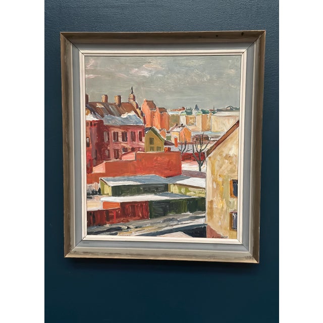 Bertil Lundqvist, Landscape, 1950s, Oil Painting on Panel, Framed For Sale - Image 18 of 18