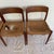 Four mid century model 75 chairs by Neils Otto Moller. First designed in 1954 as part of Mollers New Modern Series. The...