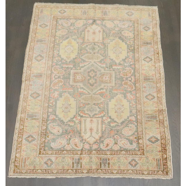Early 20th Century Turkish Mercerized Cotton Keysari Rug - 4' x 5'7" For Sale In New York - Image 6 of 10