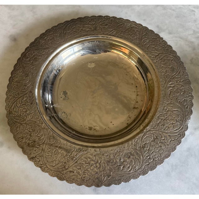 Metal Vintage Silverplate Large Covered Serving Dish For Sale - Image 7 of 9