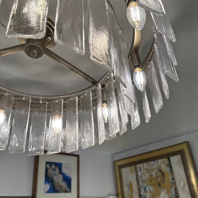 Golden Lighting Ciara Nine-Light Semi-Flush Mount For Sale - Image 12 of 12