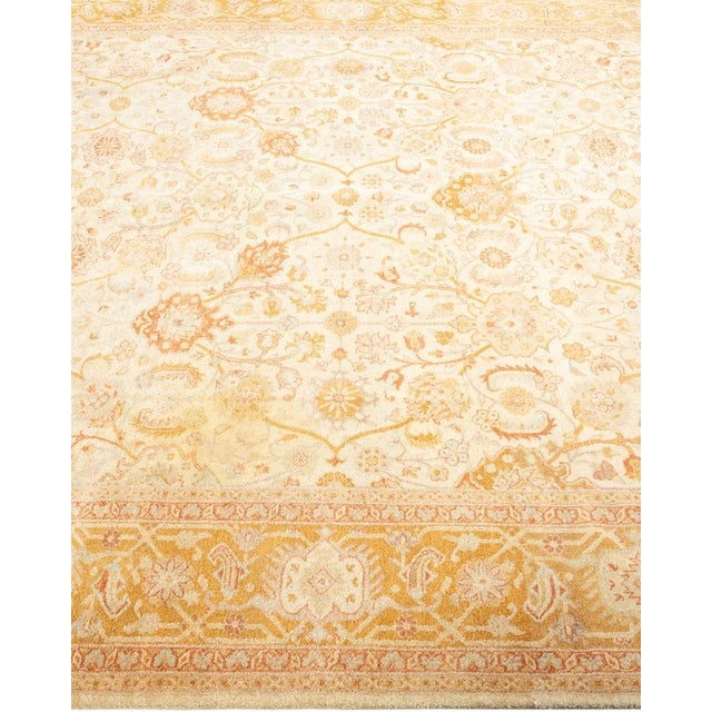 Solo Rugs Mogul, One-of-a-Kind Hand-Knotted Area Rug in Ivory, 6' 2" x 8' 9" For Sale - Image 4 of 8