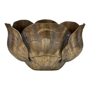 Large Brass Nautilus Shell Planter