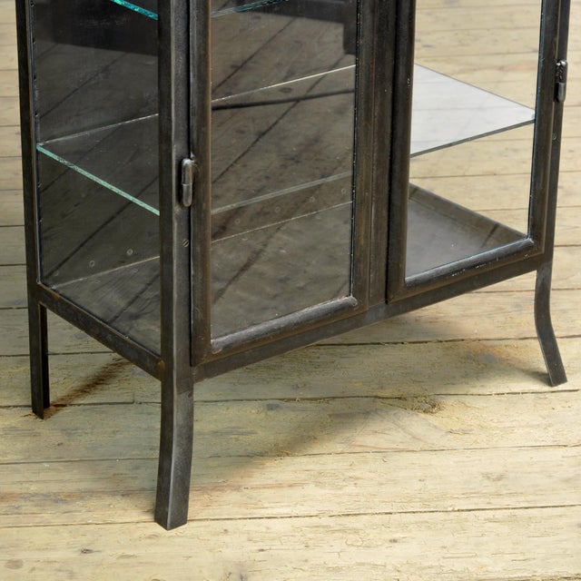 Polished Iron Medical Cabinet, 1910s For Sale - Image 6 of 12