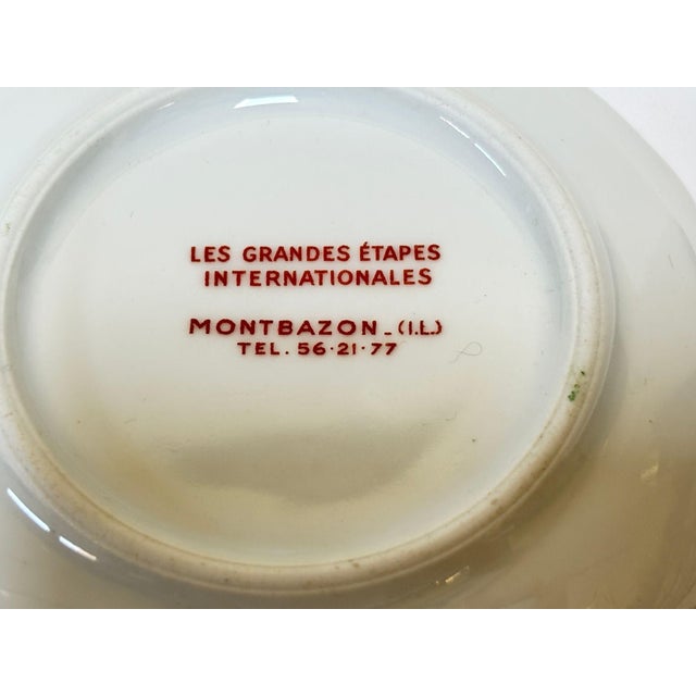 Ceramic Porcelain Château D’Artigny Vide-Poche, Blue & Gilt, France, Circa 1960 For Sale - Image 7 of 10