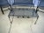 1960s Woodard Salterini Attributed Mt Vernon Patio Seating & Table Set, Loveseat Bench Cantilever For Sale - Image 5 of 7