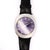 Metal 1970s Patek Philippe "Jumbo Ufo" Automatic Steel Purple 35mm Dial Leather Strap Watch For Sale - Image 7 of 9