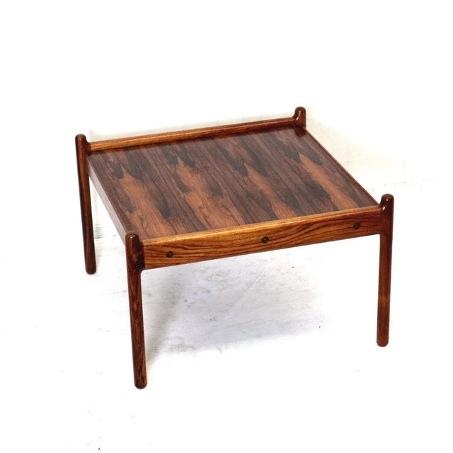 Vintage Rosewood Coffee Table by C.F. Christensen Silkeborg, 1960s For Sale - Image 9 of 9