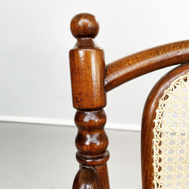 Beige Austrian Straw and Wood Chairs from Thonet, 1900s, Set of 3 For Sale - Image 8 of 18