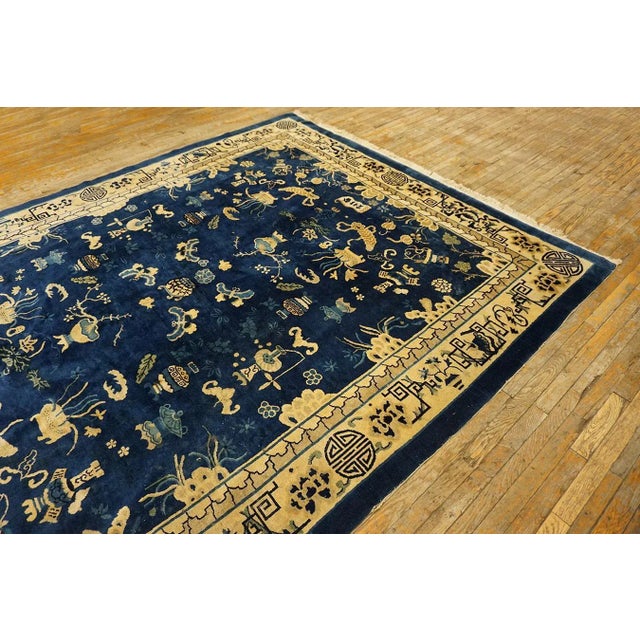Textile Early 20th Century Chinese Peking Carpet ( 8'2'' x 10'4'' - 250 x 315 ) For Sale - Image 7 of 11