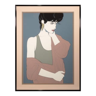 Patrick Nagel Commemorative Ten (Dallas) 1986 Estate Authorized Serigraph Framed For Sale