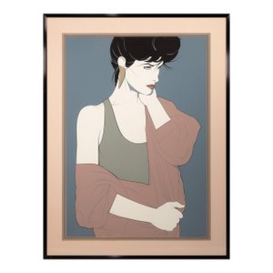 Patrick Nagel Commemorative Ten (Dallas) 1986 Estate Authorized Serigraph Framed