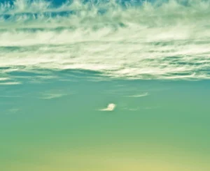 Gaétan Caron "Ethereal Green" Mendocino, Ca Clouds, Color Photograph, 2016 2016