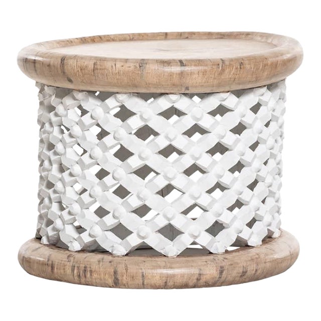 African Handmade Coffee Table . Bamileke Bedside Stool Décor . Contemporary House Furniture Coffee Table Decor For Sale