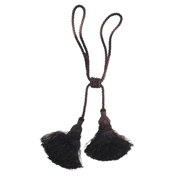 Traditional Vintage Double Tassel Tieback For Sale - Image 3 of 3