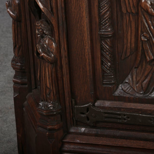 Antique Historicist Cabinet in Oak, 1880 For Sale - Image 4 of 18