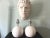 White 1960s Lightolier White Ball Lamps & Shades - a Pair For Sale - Image 8 of 17