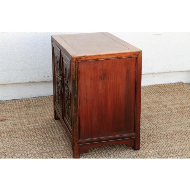 Finely Carved Antique Chinese Cabinet For Sale - Image 9 of 11