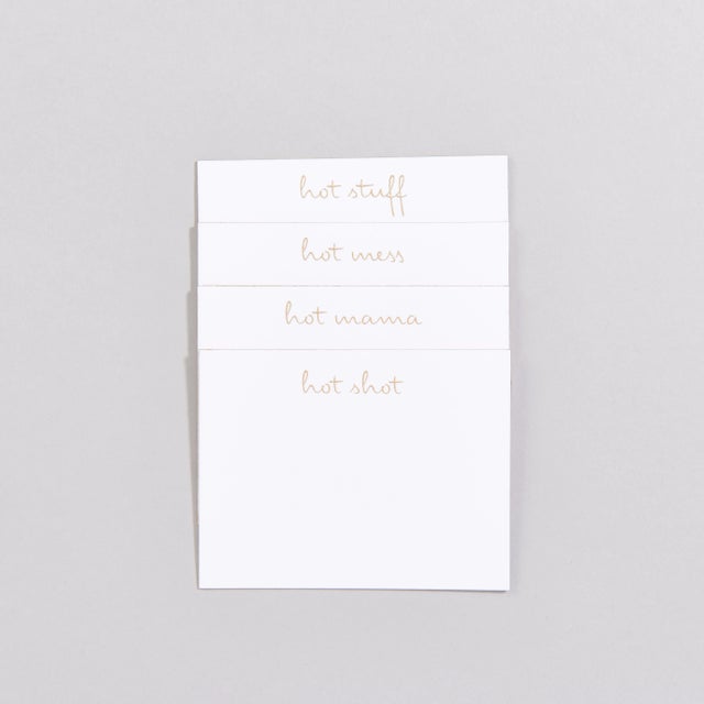 Contemporary Too Hot Place Cards - Set of 24 For Sale - Image 3 of 3