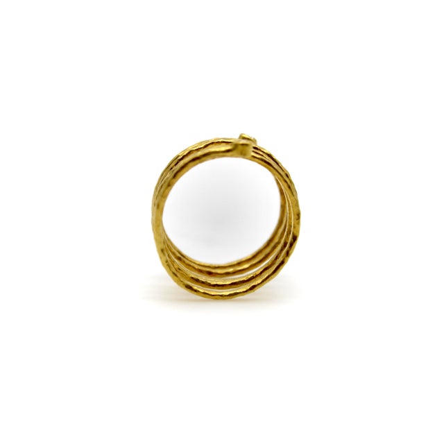 This gorgeous spiral ring is designed by Gurhan as part of the Rain Collection and is completely handmade. A 22k gold...
