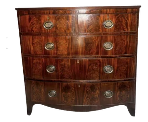 Georgian Bow Chested Chest of Drawers