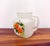 Mid 20th Century Vintage Frosted Glass Orange Juice Pitcher & Tumbler Set of 6 For Sale - Image 5 of 6